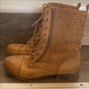 Sparkly, studded boots
